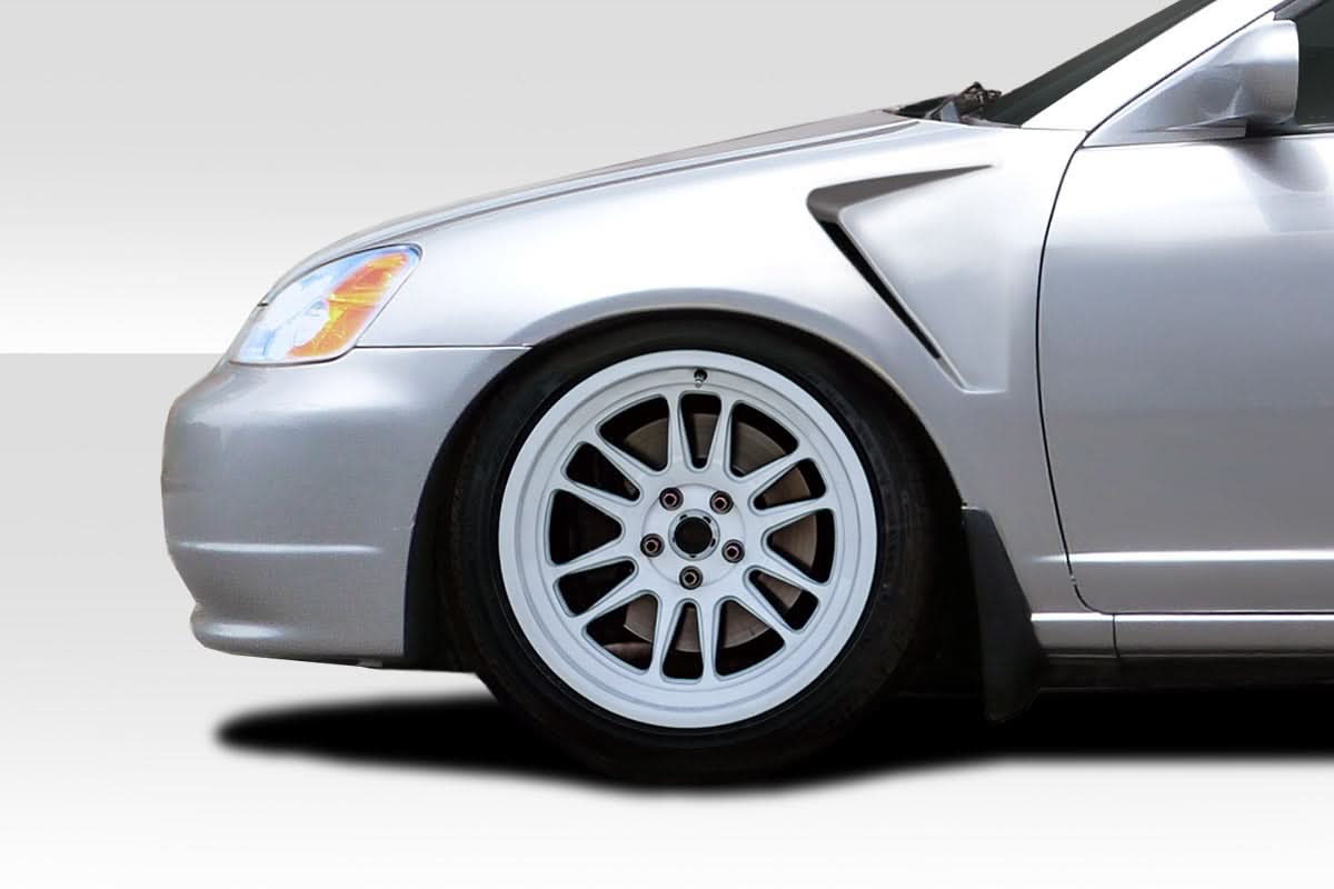 2001-2003 Honda Civic F-1 Style Fenders - 2 Piece - FRP