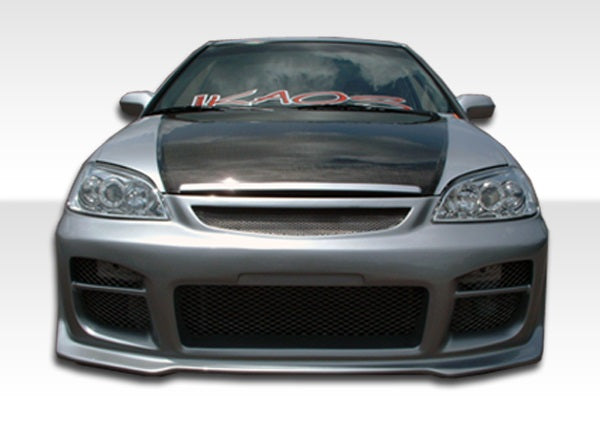 2001-2003 Honda Civic R34 Style Front Bumper Cover - FRP