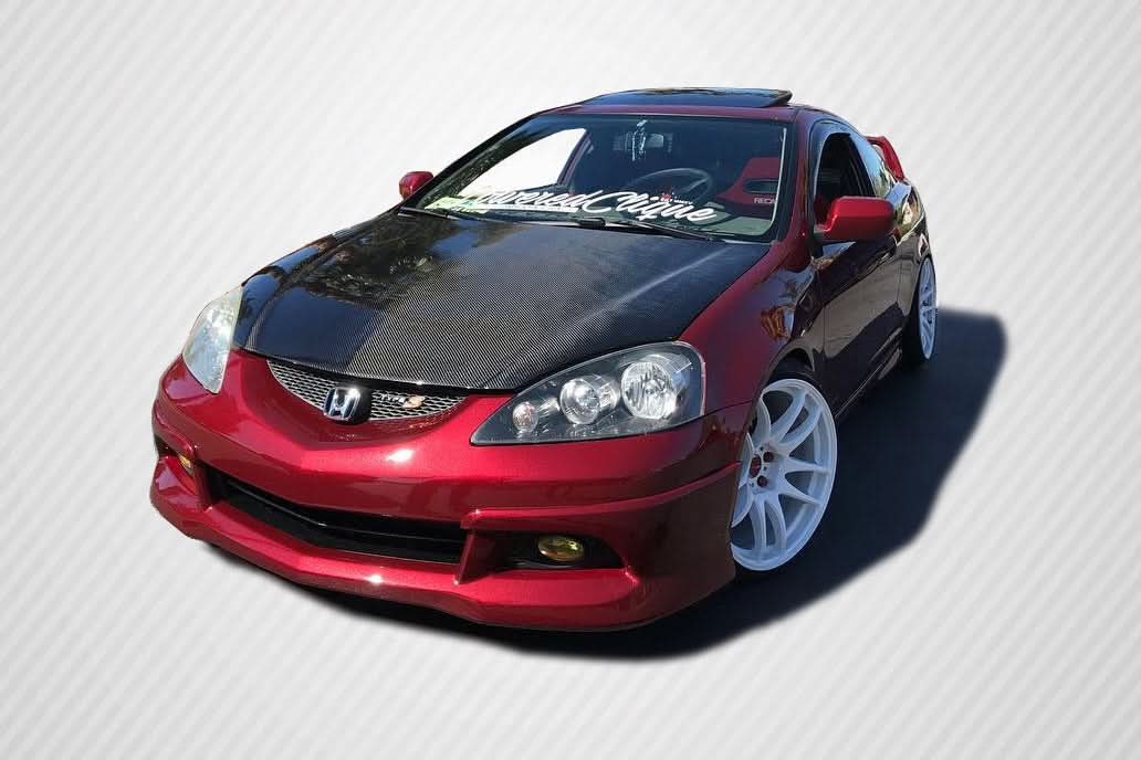 2002-2006 Acura RSX Dritech OEM Look Hood - Carbon Fiber