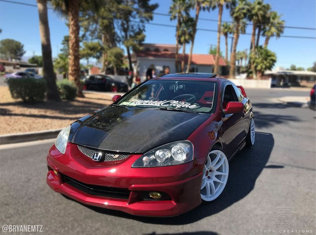 2002-2006 Acura RSX Dritech OEM Look Hood - Carbon Fiber
