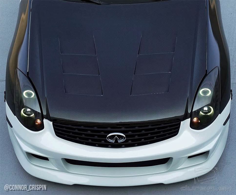 2003-2007 Infiniti G35 Type G Style Front Bumper Cover - 1 Piece - FRP