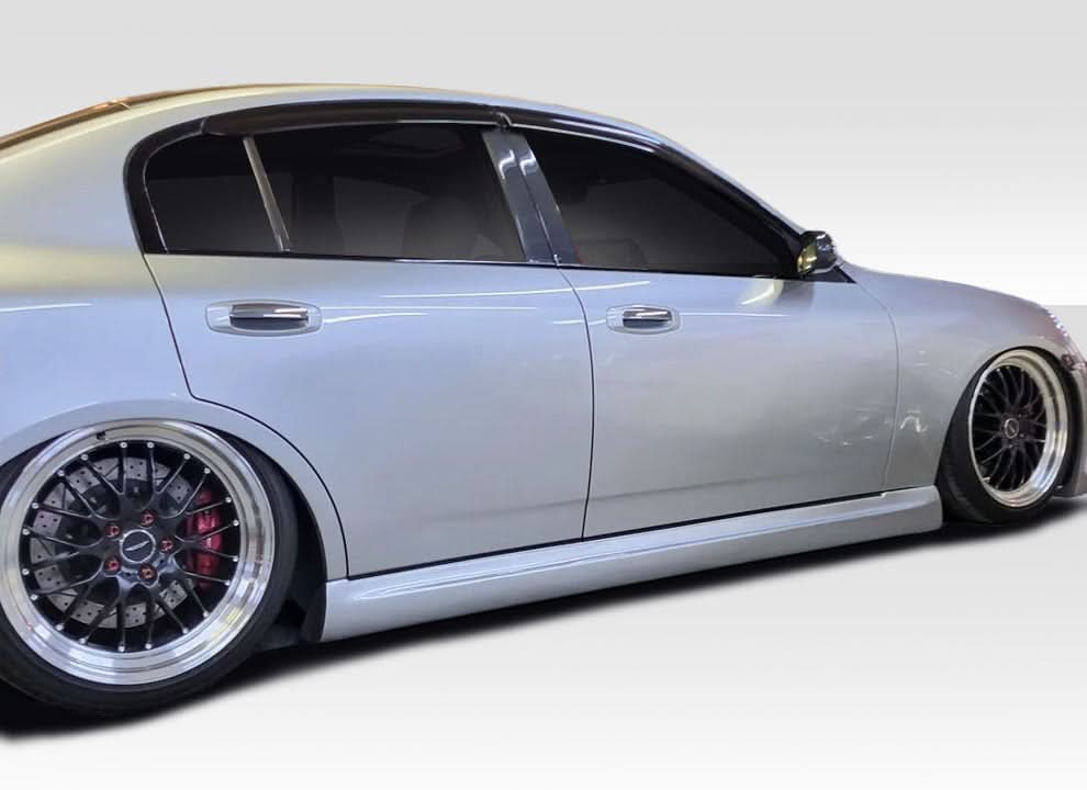 2003-2004 Infiniti G35 GT Competition Style Side Skirts - 2 Piece - FRP