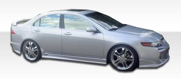 2004-2008 Acura TSX Raven Style Side Skirts Rocker Panels - FRP