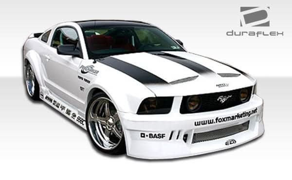 2005-2009 Ford Mustang Circuit Style Wide Body Rear Fender Flares - FRP