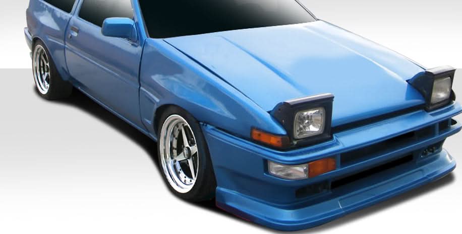 1984-1987 Toyota Corolla D-1 Sport Style Front Fenders - FRP