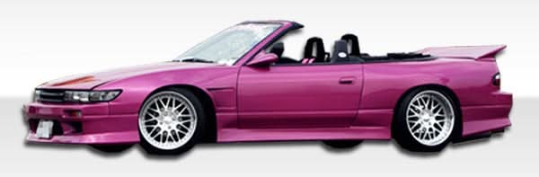 1989-1994 Nissan 240SX V-Speed Style Side Skirts Rocker Panels - FRP