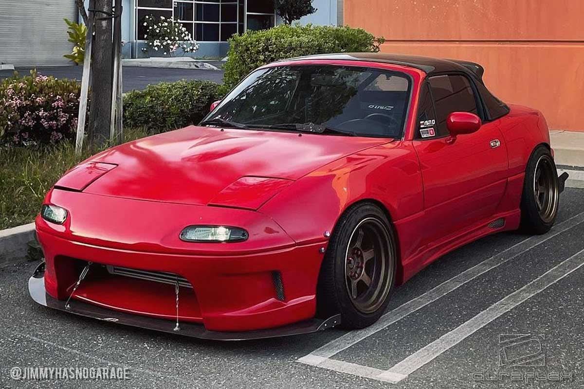 1990-1997 Mazda Miata Wizdom Style Front Bumper Cover - FRP