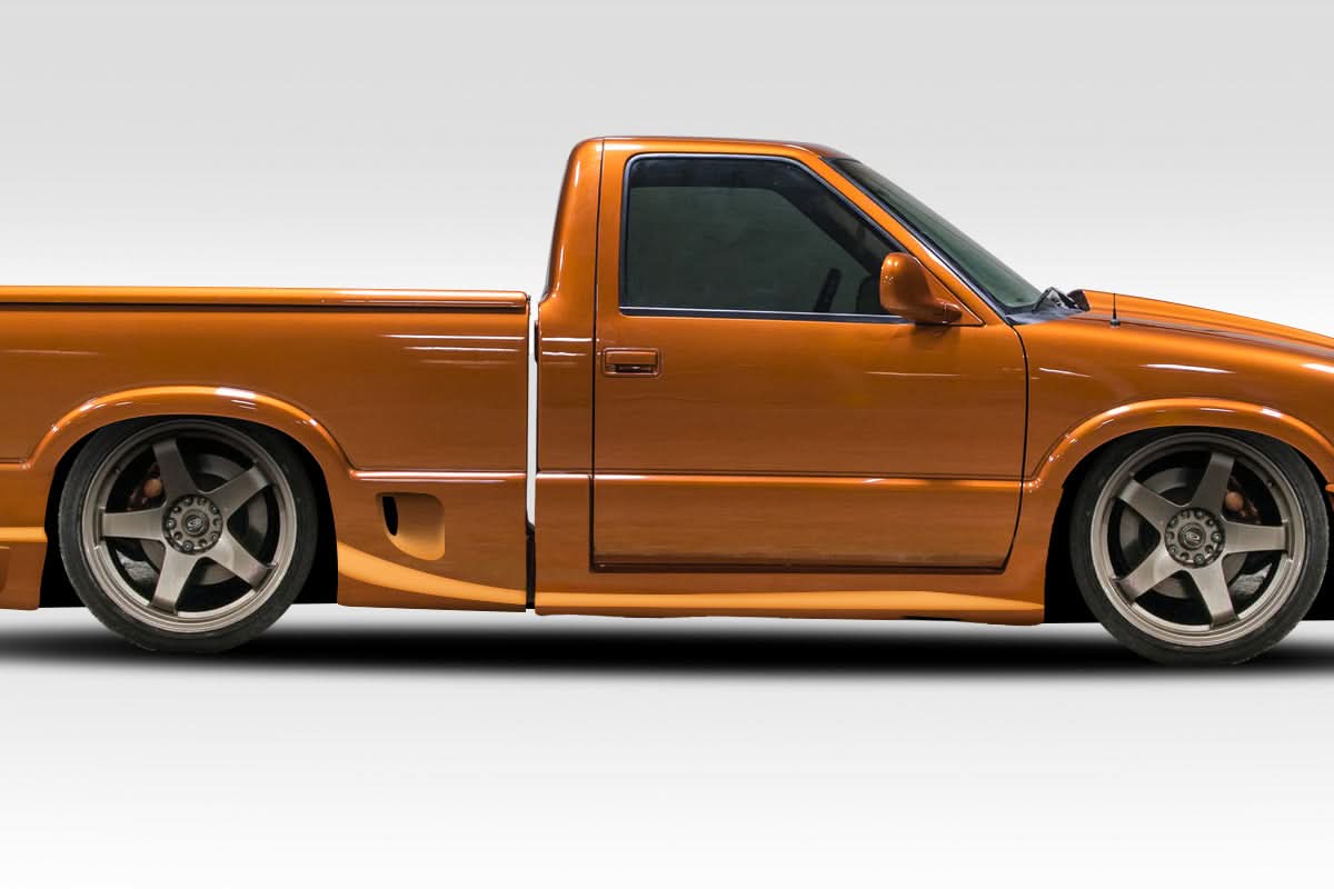 1994-2004 Chevrolet S-10 Drifter Style Side Skirts - 4 Piece - FRP