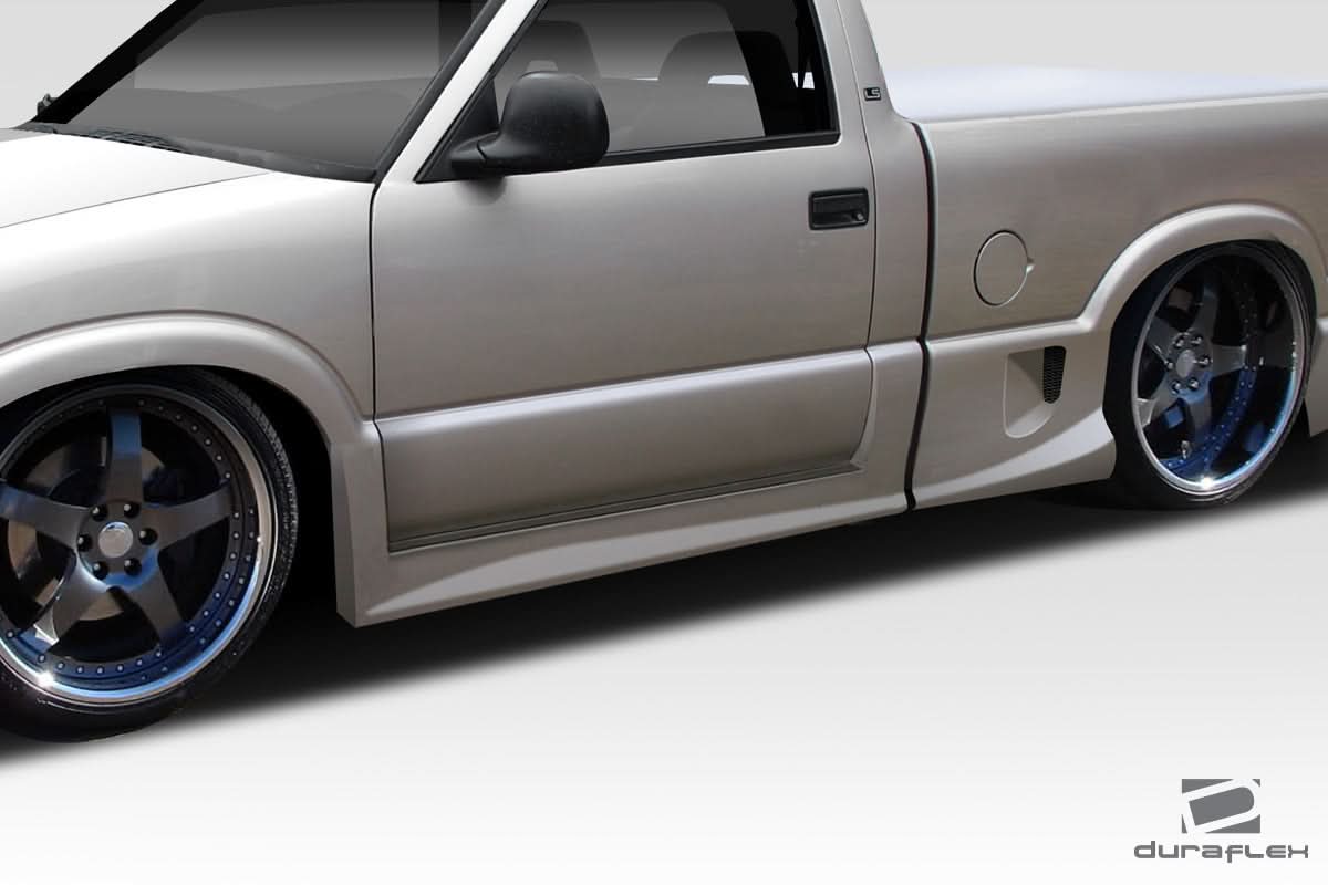 1994-2004 Chevrolet S-10 Drifter Style Side Skirts - 4 Piece - FRP