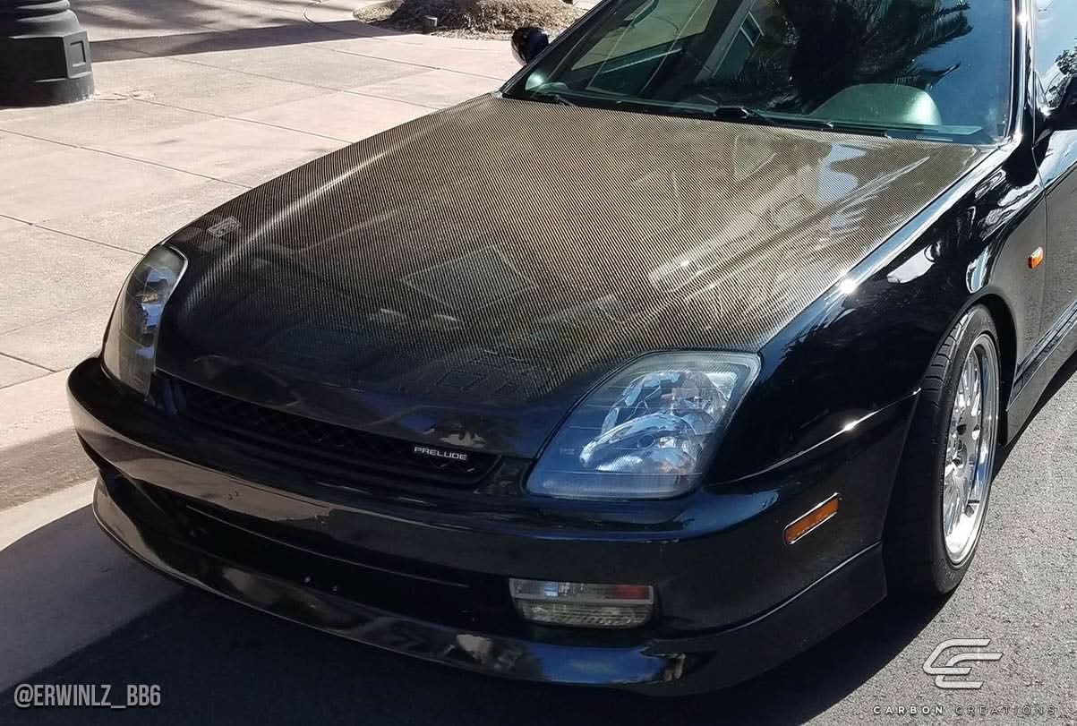 1997-2001 Honda Prelude OEM Look Hood - Carbon Fiber