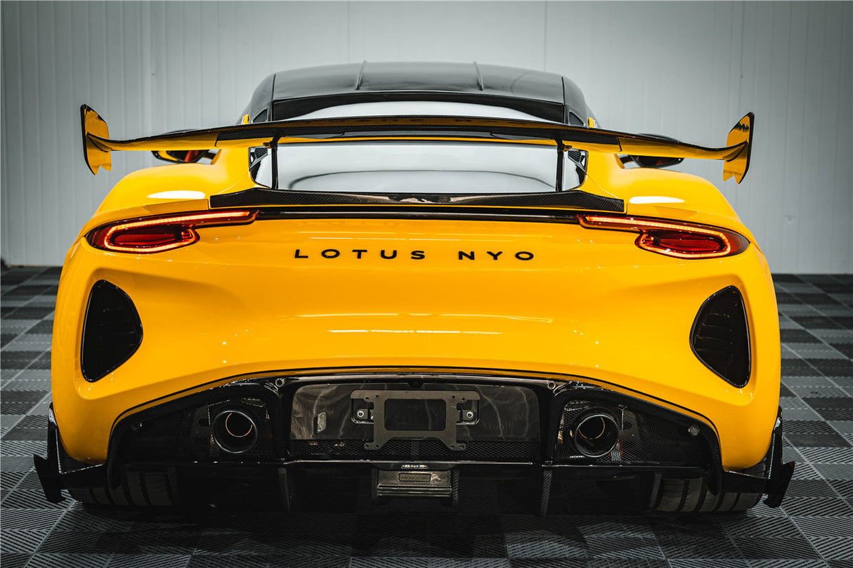 2021-2024 Lotus Emira NYO MNK Style Dry Carbon Fiber Rear Diffuser Lip