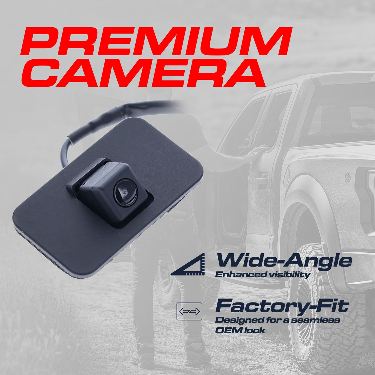 Cadillac Escalade (2015-2020) / Chevrolet Suburban (2015-2020), Tahoe (2015-2020) / GMC Yukon (2015-2020), Yukon Denali (2015-2020) OEM Replacement Backup Camera OE Part # 23378804, 23404613, 23432248