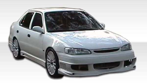 1998-2000 Toyota Corolla Bomber Style Front Bumper Cover - FRP