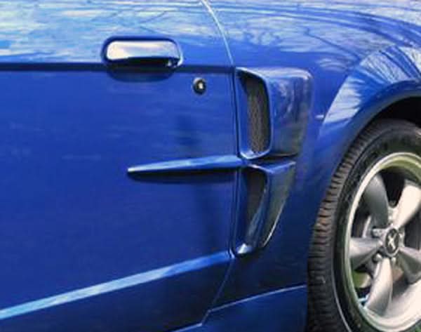 1999-2004 Ford Mustang CVX Style Side Scoop - 2 Piece - FRP