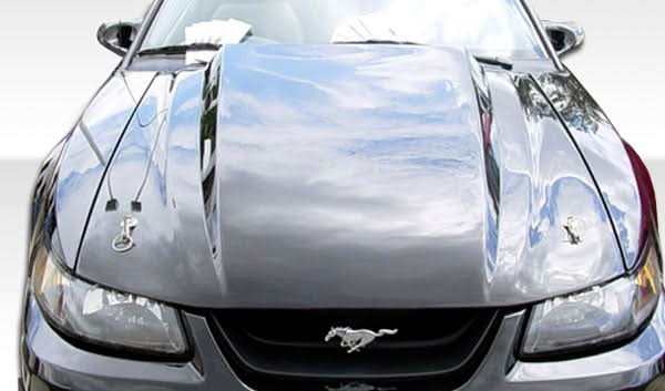 1999-2004 Ford Mustang Cowl Hood - 1 Piece - FRP