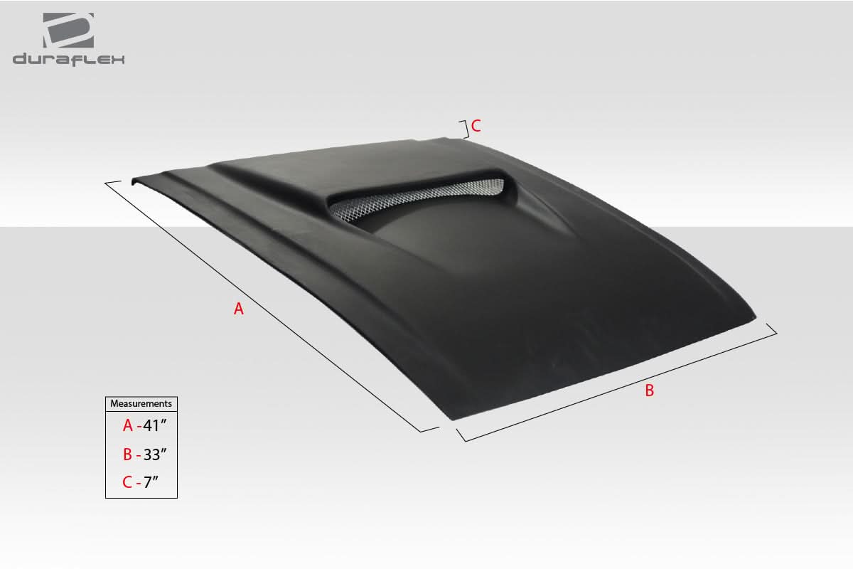 Universal Spyder 2 Style Hood Scoop - 1 Piece - FRP