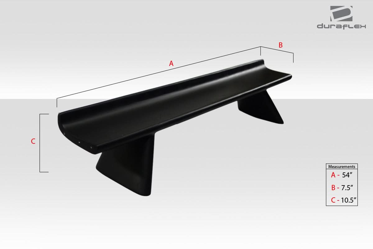 Universal Cobra R Style Wing Trunk Lid Spoiler - 1 Piece - FRP