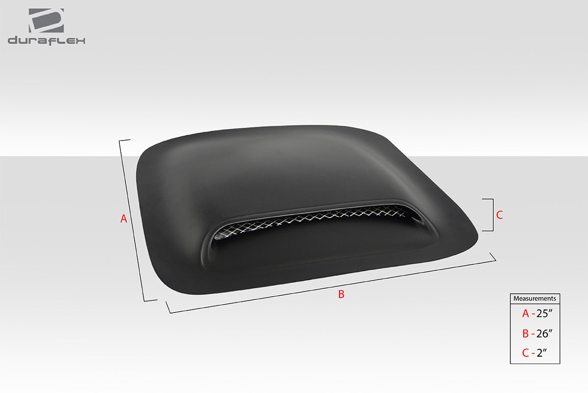 Universal Duraflex Hood / Roof Scoop Type 2 - 1 Piece