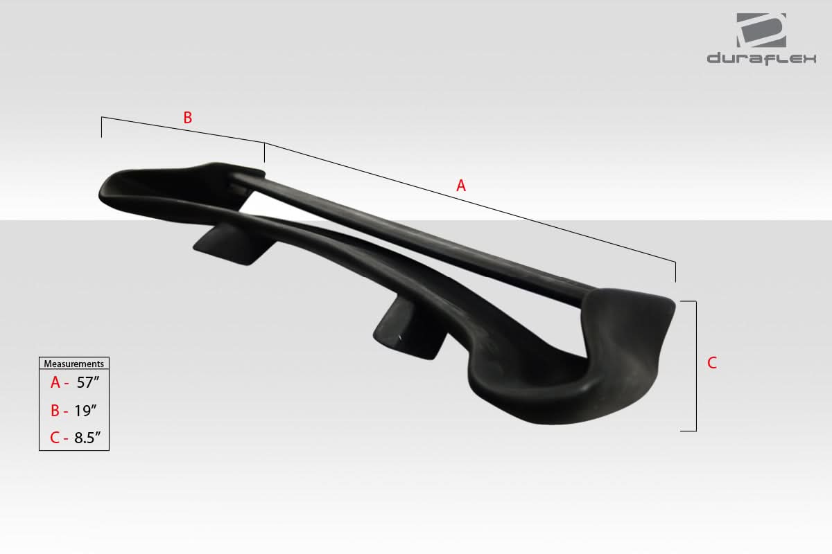 Universal Vader Style Wing Trunk Lid Spoiler - 1 Piece - FRP