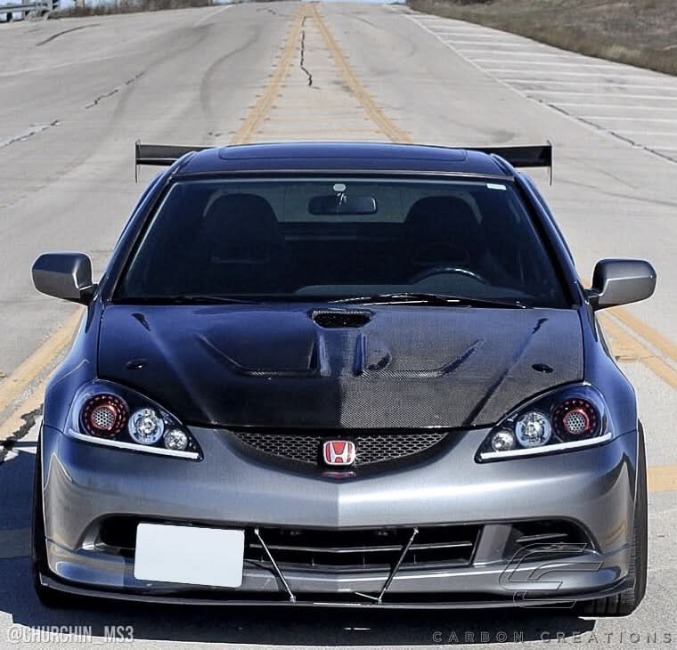 2002-2006 Acura RSX Dritech Type M Style Hood - Carbon Fiber