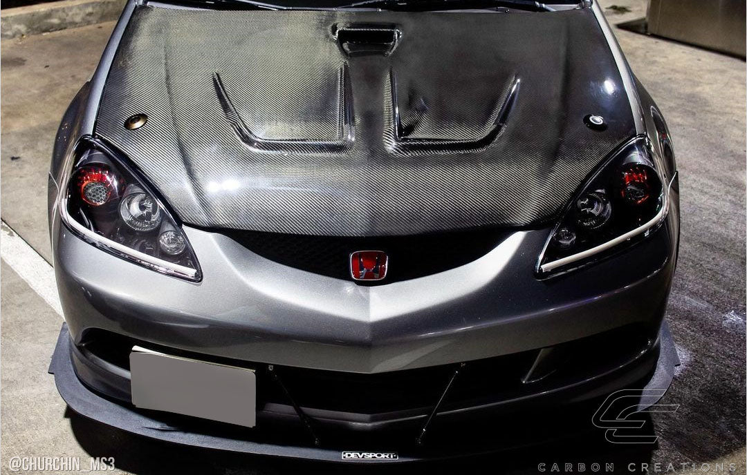 2002-2006 Acura RSX Carbon Creations Dritech Type M Hood - 1 Piece