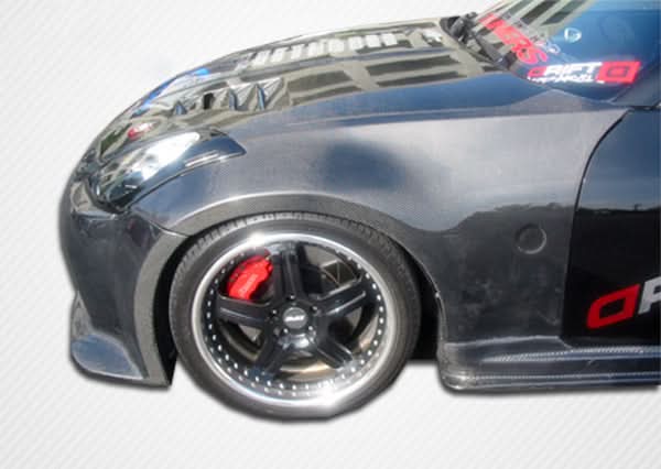2003-2008 Nissan 350Z Z33 OEM Look Fenders - 2 Piece - Carbon Fiber