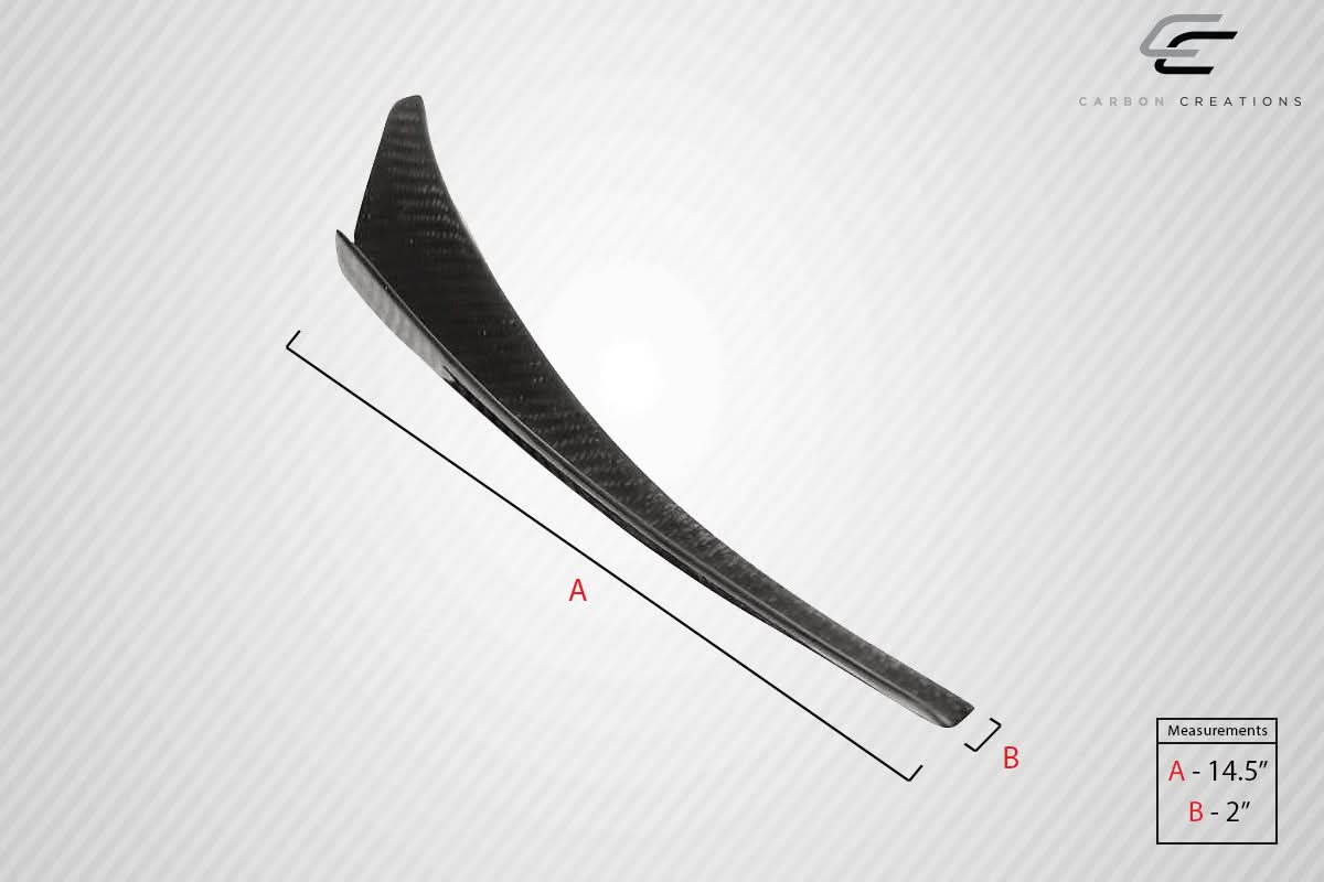 Universal Type 1 Style Fuel Canards - 4 Piece - Carbon Fiber