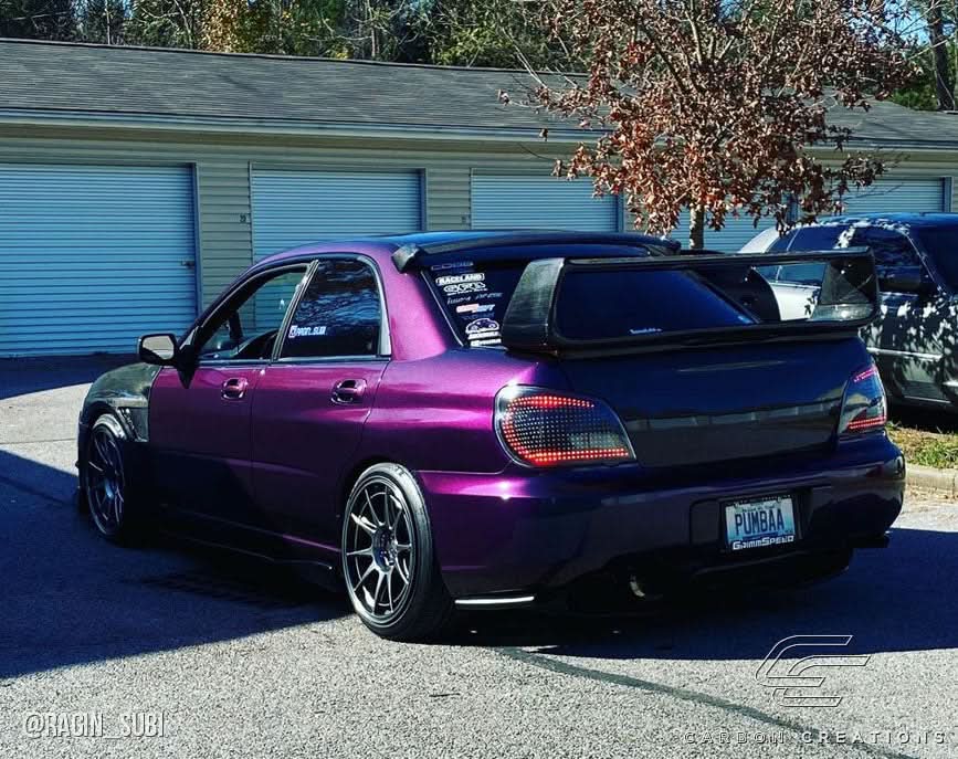 2002-2007 Subaru Impreza WRX STI Look Wing Trunk Spoiler - Carbon