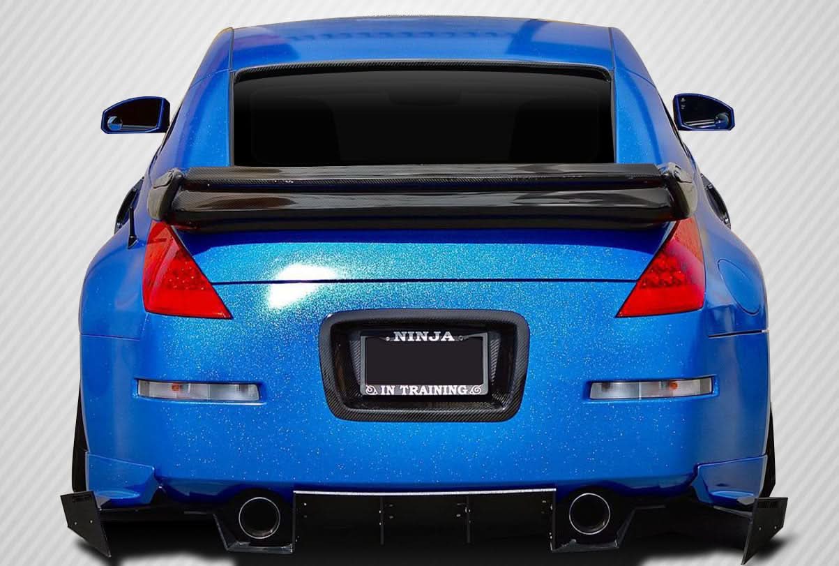 2003-2008 Nissan 350Z N-1 Style Wing Trunk Lid Spoiler - Carbon Fiber