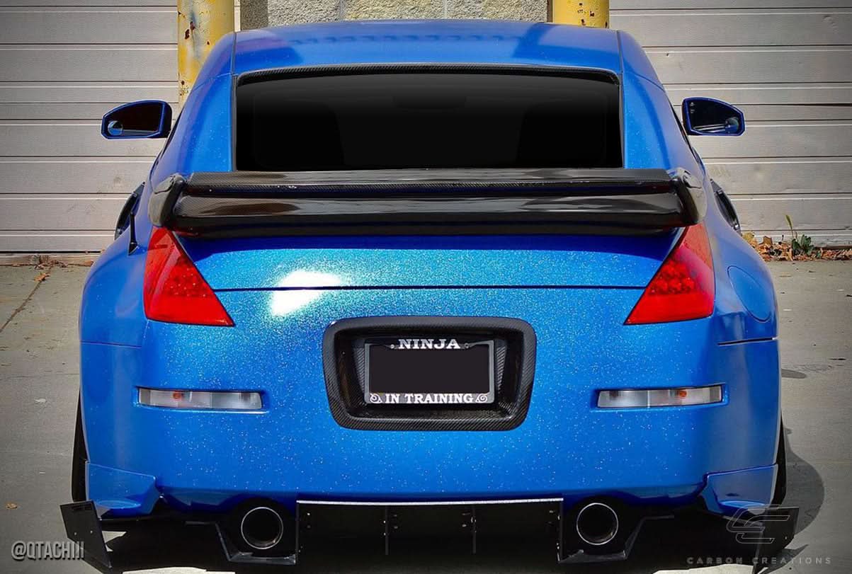 2003-2008 Nissan 350Z N-1 Style Wing Trunk Lid Spoiler - Carbon Fiber