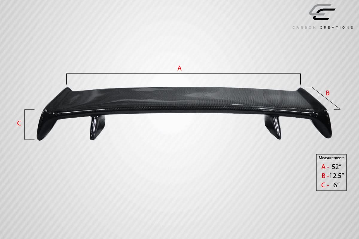 Universal Skyline Style Wing Trunk Spoiler - Carbon Fiber