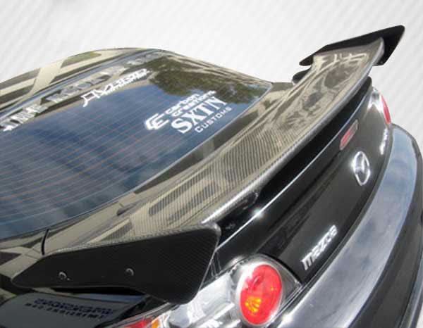Universal Sniper Style Wing Trunk Lid Spoiler - Carbon Fiber