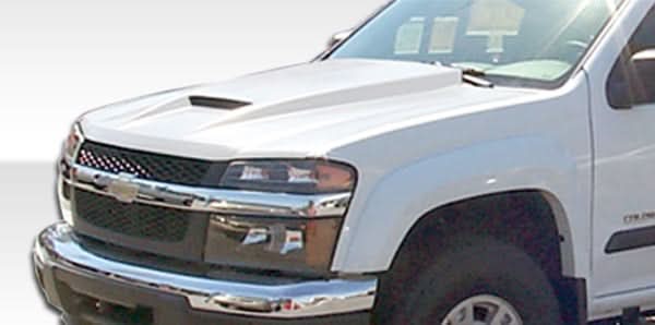 2004-2012 Chevrolet Colorado Ram Air Style Hood - 1 Piece - FRP
