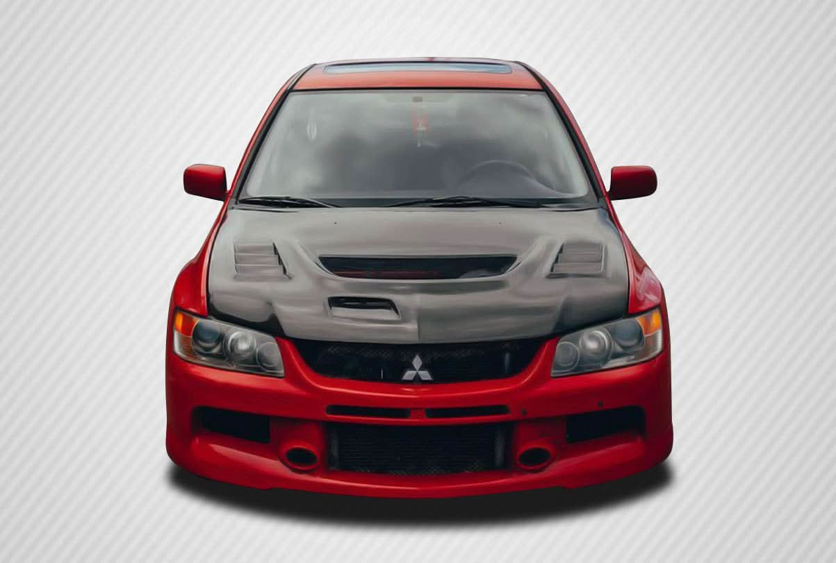 2003-2006 Mitsubishi Lancer Evolution 8 9 C-1 Style Hood - Carbon Fiber