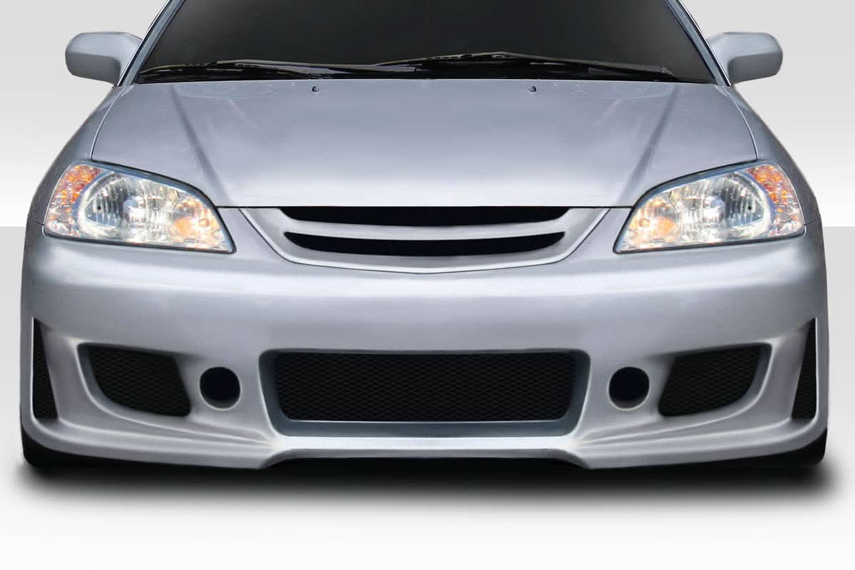 2004-2005 Honda Civic B-2 Style Front Bumper Cover - 1 Piece - FRP