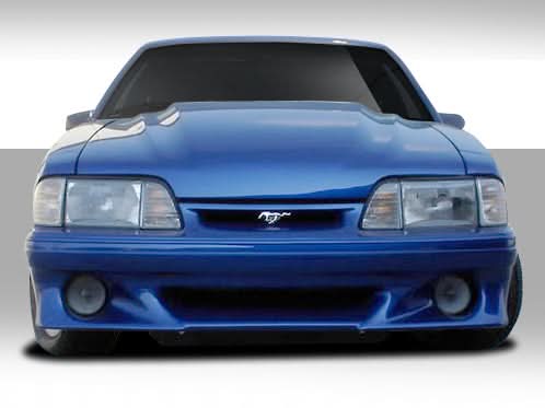 1987-1993 Ford Mustang Stalker Style Front Bumper Cover - FRP