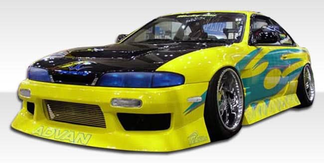 1995-1996 Nissan 240SX S14 Type U Style Front Bumper Cover - FRP