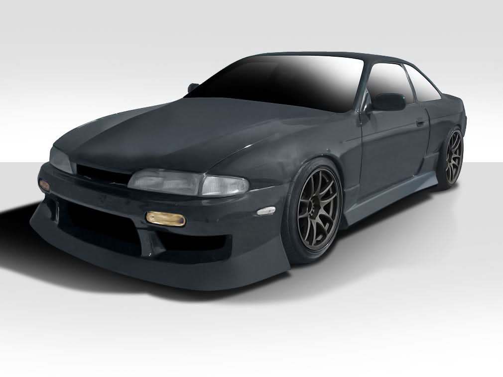 1995-1996 Nissan 240SX S14 Type U Style Body Kit 4 Piece - FRP