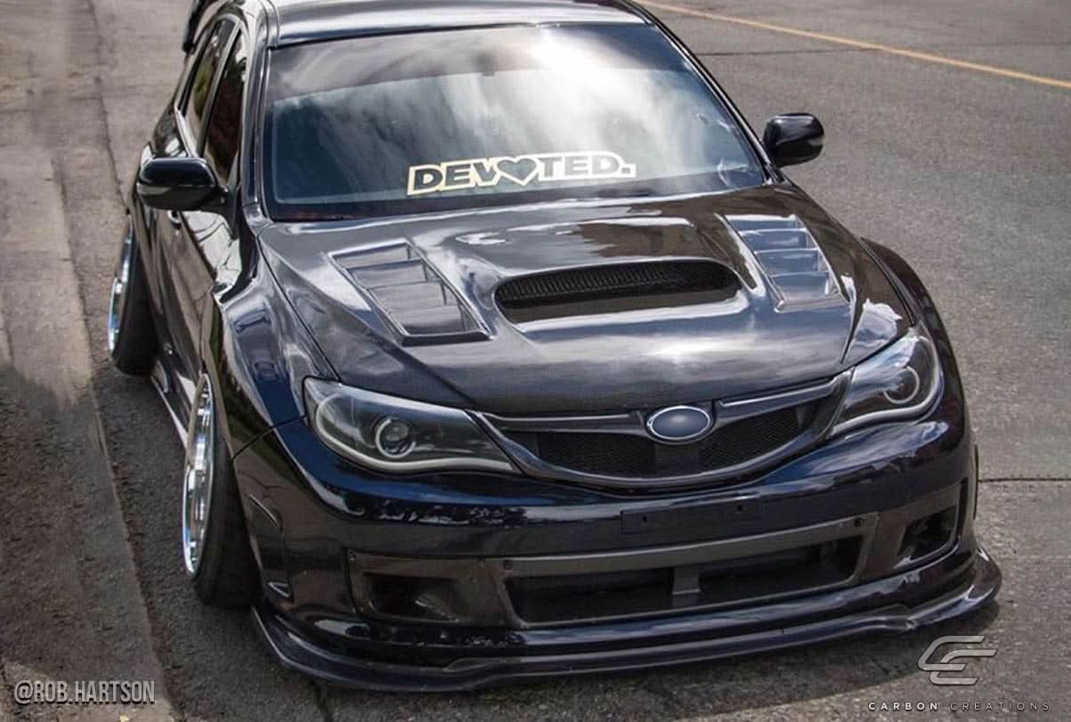 2008-2014 Subaru Impreza WRX STI Dritech GT Concept Style Hood - Carbon Fiber