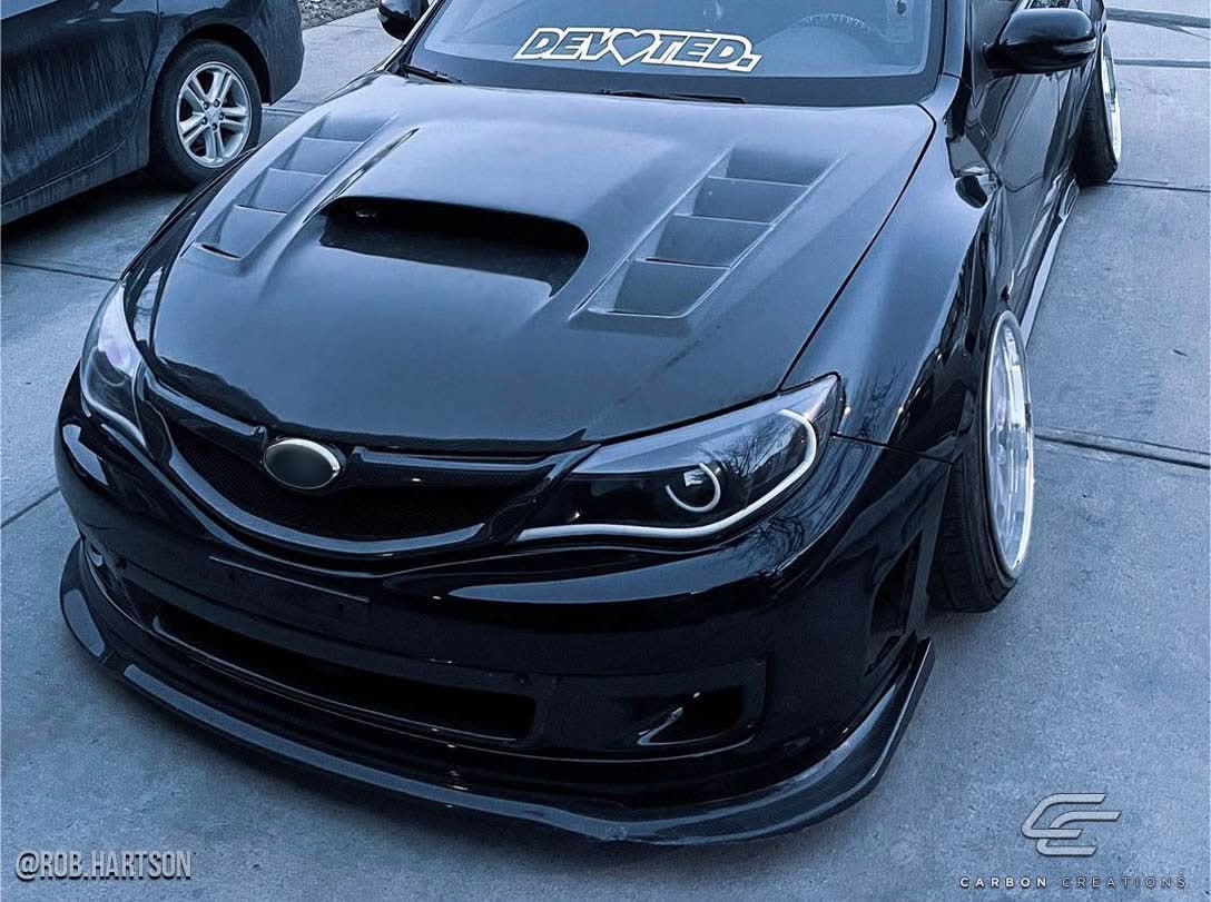 2008-2014 Subaru Impreza WRX STI Dritech GT Concept Style Hood - Carbon Fiber