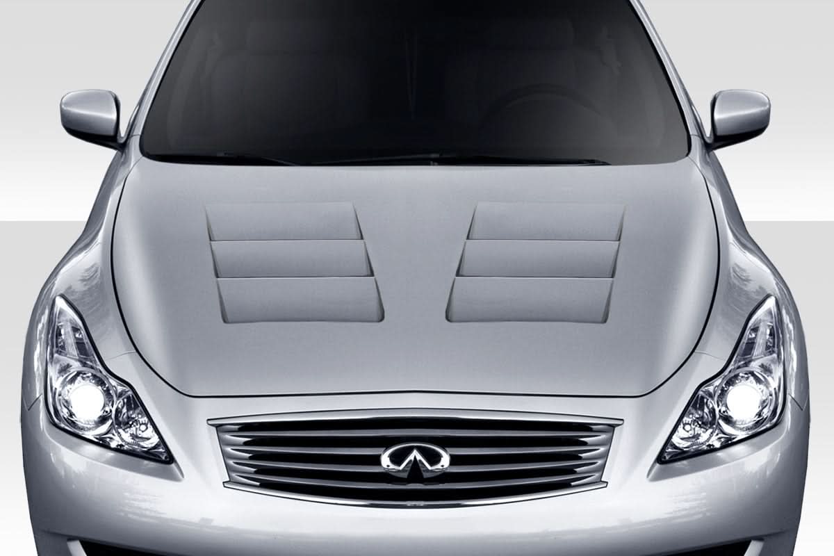 2008-2015 Infiniti G37 Q60 GT Concept Style Hood - 1 Piece - FRP