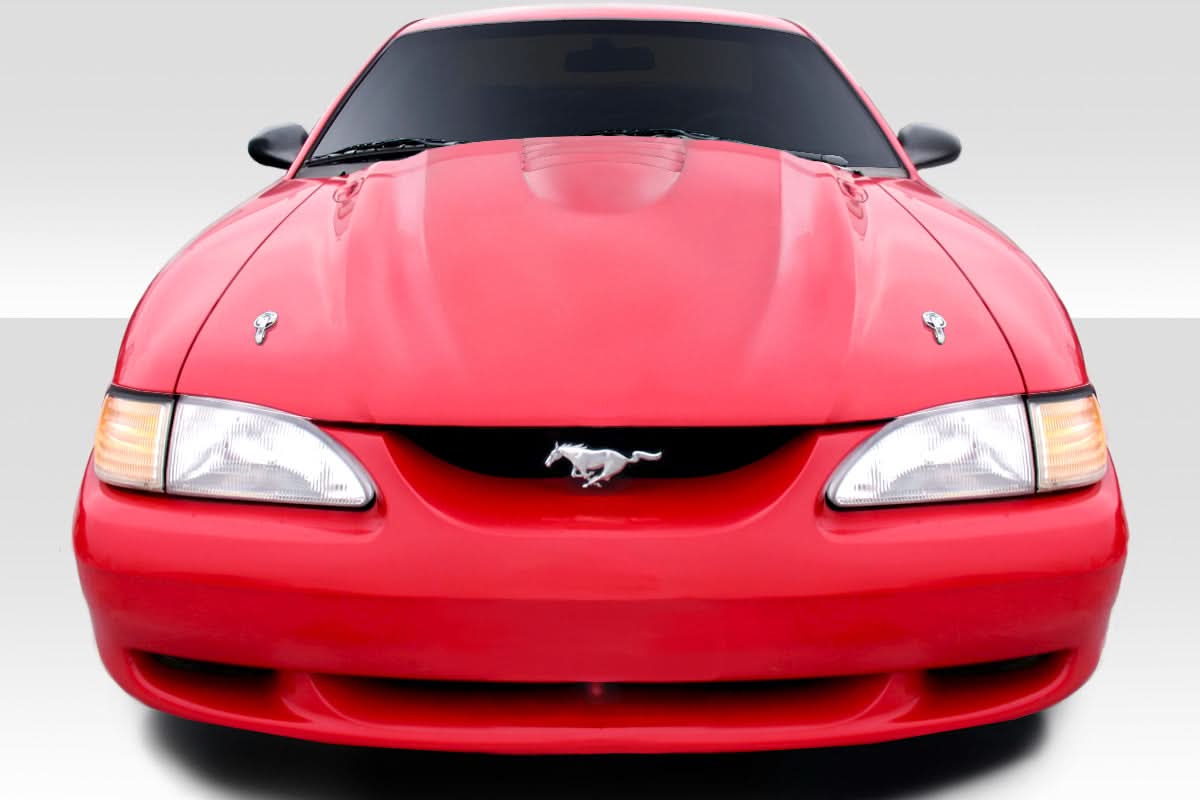 1994-1998 Ford Mustang Cobra R Style Hood - 1 Piece - FRP