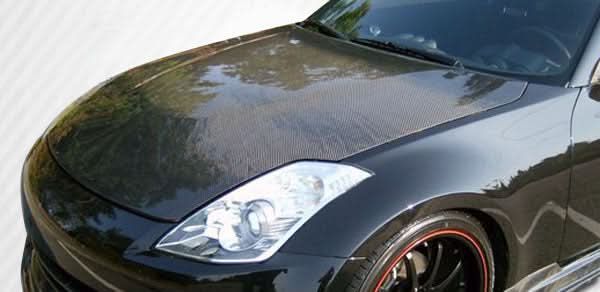 2007-2008 Nissan 350Z Dritech OEM Look Hood - Carbon Fiber