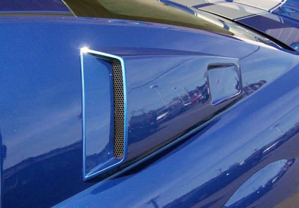 2005-2009 Ford Mustang CVX Style Window Scoop Louvers - Polyurethane