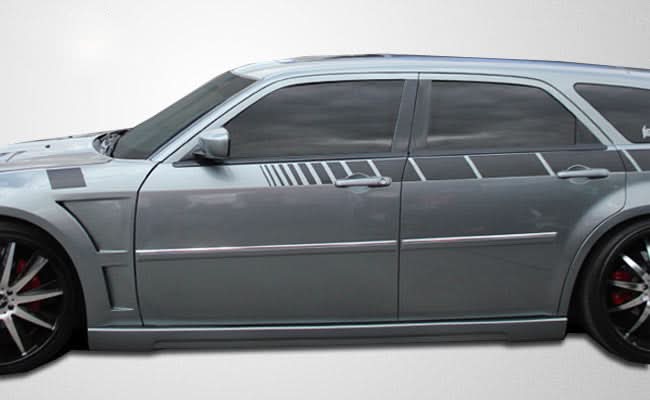 2005-2010 Dodge Magnum/300/300C Luxe Style Side Skirts - Polyurethane