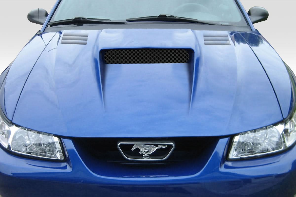 1999-2004 Ford Mustang Venom Style Hood - 1 Piece - FRP