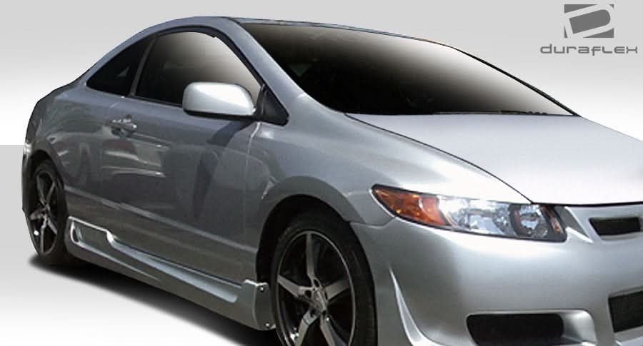 2006-2011 Honda Civic 2DR TR-N Style Side Skirts - FRP