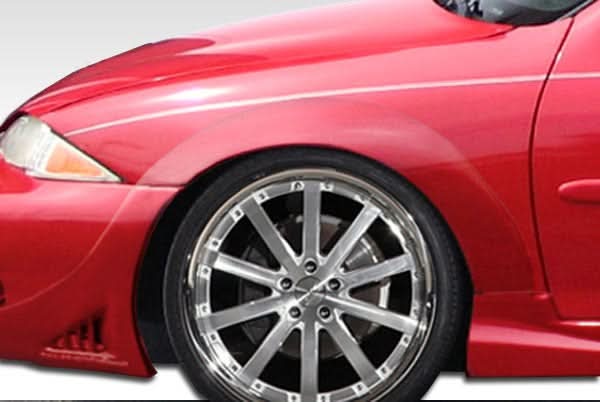1995-1999 Chevrolet Cavalier 2DR Millenium Style Wide Body Front Fender Flares - 2 Piece - FRP