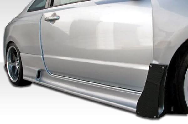 2006-2011 Honda Civic 2DR GT500 Style Wide Body Side Skirts - FRP