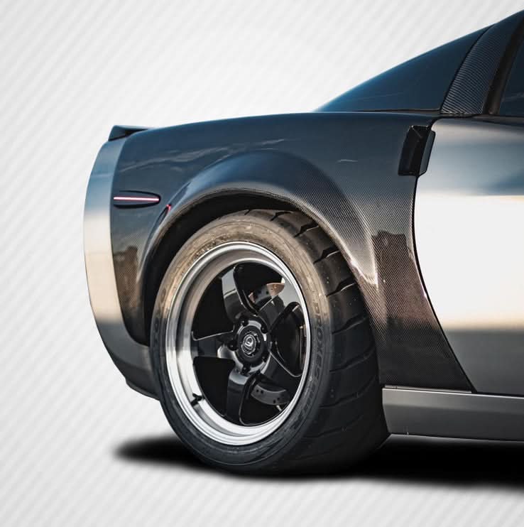 2005-2013 Chevrolet Corvette C6 ZR Edition Style Rear Fenders - Carbon Fiber